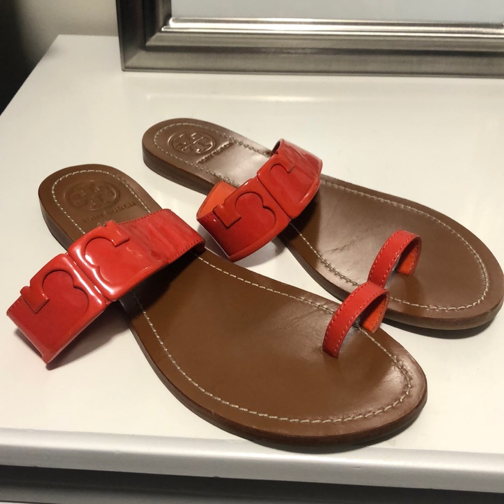 Tory Burch flip flops, 9.5